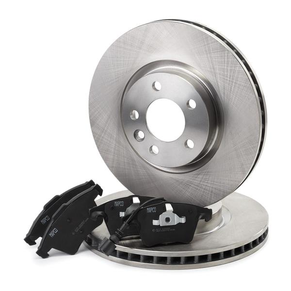 Brake disc set with brake pads - front (47777), VW Bus T5